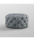 Фото #6 товара Bella Upholstered Tufted Allover Round Cocktail Ottoman