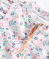 ფოტო #3 პროდუქტის Baby Girls Dinosaur Floral Swim Shirt, Bottoms and Hat, 3 Piece Set, Created for Macy's