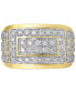 ფოტო #2 პროდუქტის Men's Diamond Cluster Ring (2 ct. t.w.) in 10k Gold