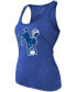 Фото #3 товара Women's Quenton Nelson Heathered Royal Indianapolis Colts Name Number Tri-Blend Tank Top
