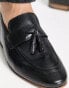 Schuh ryan tassel loafers in black leather