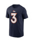 ფოტო #3 პროდუქტის Men's Russell Wilson Navy Denver Broncos Player Name & Number T-shirt