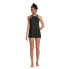 Фото #13 товара Women's Chlorine Resistant High Neck Swim Dress One Piece Swimsuit