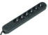 Bachmann SMART 6x Schuko H05VV-F 3G 1.50mm² 16A/3680W 3m - 3 m - Plastic - Black - 6 AC outlet(s) - 3680 W - 16 A