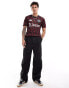 adidas Football Manchester United 24/25 pre-match jersey in black and burgundy