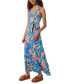 Women's Floral-Print Sleeveless Maxi Dress