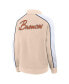 ფოტო #3 პროდუქტის Women's Tan Denver Broncos Lounge Full-Snap Varsity Jacket