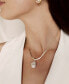 ფოტო #3 პროდუქტის Baroque Cultured Freshwater Pearl Pendant 18K Gold-Plated Snake Chain Necklace