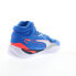 Фото #16 товара Puma Playmaker Pro Mid 37790208 Mens Blue Canvas Athletic Basketball Shoes