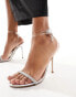 Фото #8 товара Steve Madden Balia embellished heeled sandals in silver
