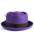 Фото #2 товара Головной убор фетровая шляпа Stacy Adams для мужчин - шерстяная с контрастной окантовкой