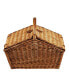 Фото #2 товара Huntsman English-Style Willow Picnic Basket with Service for 4