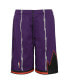 Big Boys Purple Toronto Raptors Hardwood Classics Swingman Shorts