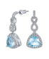 Фото #1 товара Серьги Bling Jewelry Infinity Blue Aquamarine