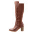 Фото #8 товара Softwalk Katia S1854-255 Womens Brown Narrow Leather Zipper Knee High Boots