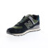 New Balance 574 U574KBG Mens Black Suede Lace Up Lifestyle Sneakers Shoes