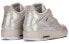 Jordan Air Jordan 4 Retro 30th Anniversary Pearl 复古篮球鞋 GS 液态银 / Кроссовки Jordan Air Jordan 742639-045