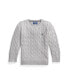 Фото #1 товара Toddler and Little Boys Cable-Knit Cotton Sweater