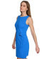 Women's Scoop-Neck Sleeveless Side-Buckle A-Line Dress