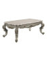 Miliani Coffee Table, Natural Marble & Antique Bronze Finish