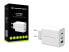 Фото #2 товара Conceptronic ALTHEA 3-Port 65W GaN USB PD Charger - QC 3.0 - Indoor - AC - 5 V - White