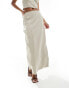 Kaiia tailored maxi skirt co-ord in beige