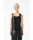 ფოტო #3 პროდუქტის Women's Sequin Sleeveless Top