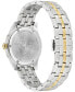 ფოტო #3 პროდუქტის Women's Swiss Greca Time Two-Tone Stainless Steel Bracelet Watch 35mm