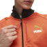 Puma T7 Forward History Full Zip Track Jacket Mens Orange Casual Athletic Outerw