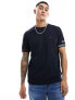 Tommy Hilfiger flag cuff t-shirt in navy