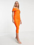 Фото #4 товара Vesper bardot midi dress in orange