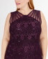 Plus Size Sequin Lace Gown