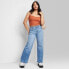 Фото #1 товара Women's Super-High Rise Wide Leg Baggy Jeans - Wild Fable