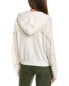 Фото #2 товара Minnie Rose Zip Fringed Cashmere Hoodie Women's