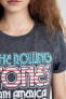 Rolling Stones Regular Fit Bisiklet Yaka Baskılı Kısa Kollu Tişört C4527axgr454