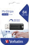 Фото #9 товара Verbatim PinStripe 3.0 - USB 3.0 Drive 64 GB ? - Black - 64 GB - USB Type-A - 3.2 Gen 1 (3.1 Gen 1) - Slide - 7 g - Black