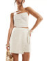 Фото #1 товара JJXX linen mix skort in beige