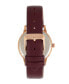 Часы Sophie And Freda San Diego Leather Band - Maroon