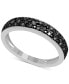 ფოტო #1 პროდუქტის Black Diamond Pavé Band (1/6 ct. t.w.) in Sterling Silver