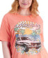 Plus Size Short-Sleeve Mustang Graphic T-Shirt