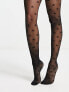 Фото #1 товара ASOS DESIGN 30 denier mini star tights in black