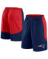 ფოტო #1 პროდუქტის Men's Navy/Red New England Patriots Go Hard Shorts