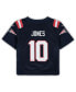 Фото #2 товара Футболка Nike игровая для мальчиков и девочек New England Patriots Mac Jones Navy Kids - одежда для малышей