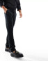 Devils Advocate black velvet skinny suit trouser