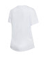 ფოტო #3 პროდუქტის Women's White, Charcoal New York Knicks Sonata T-shirt and Leggings Sleep Set