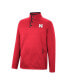 ფოტო #3 პროდუქტის Men's Scarlet Nebraska Huskers Rebound Quarter-Snap Jacket