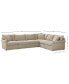 Фото #10 товара Wrenley 137" 5-Pc. Fabric L-Shape Modular Sectional Sofa, Created for Macy's