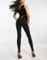 Фото #4 товара adidas Originals three stripe leggings in black