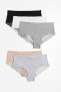 5-pack Lace-trimmed Cotton Hipster Briefs