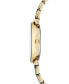 ფოტო #2 პროდუქტის Women's Diamond-Accent Gold-Tone & Black Ceramic Bracelet Watch 30mm
